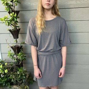 All Saints Blouson T-Shirt Dress with Tie size M
